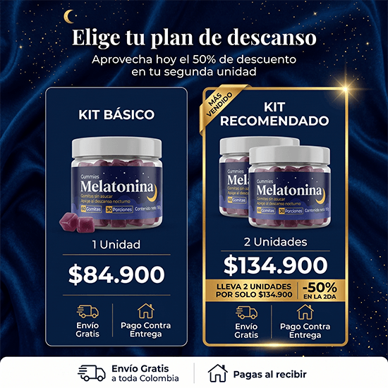Gomas Melatonina - Lleva la 2da con 50% descuento