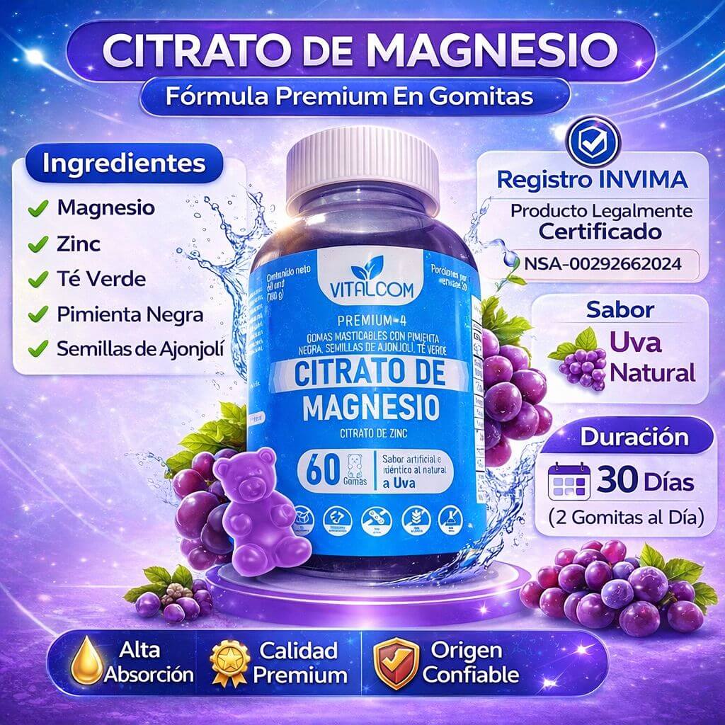 MagnesioEnGomitas®: Para domir mejor, reducir estrés y relajar músculos - sin pastillas