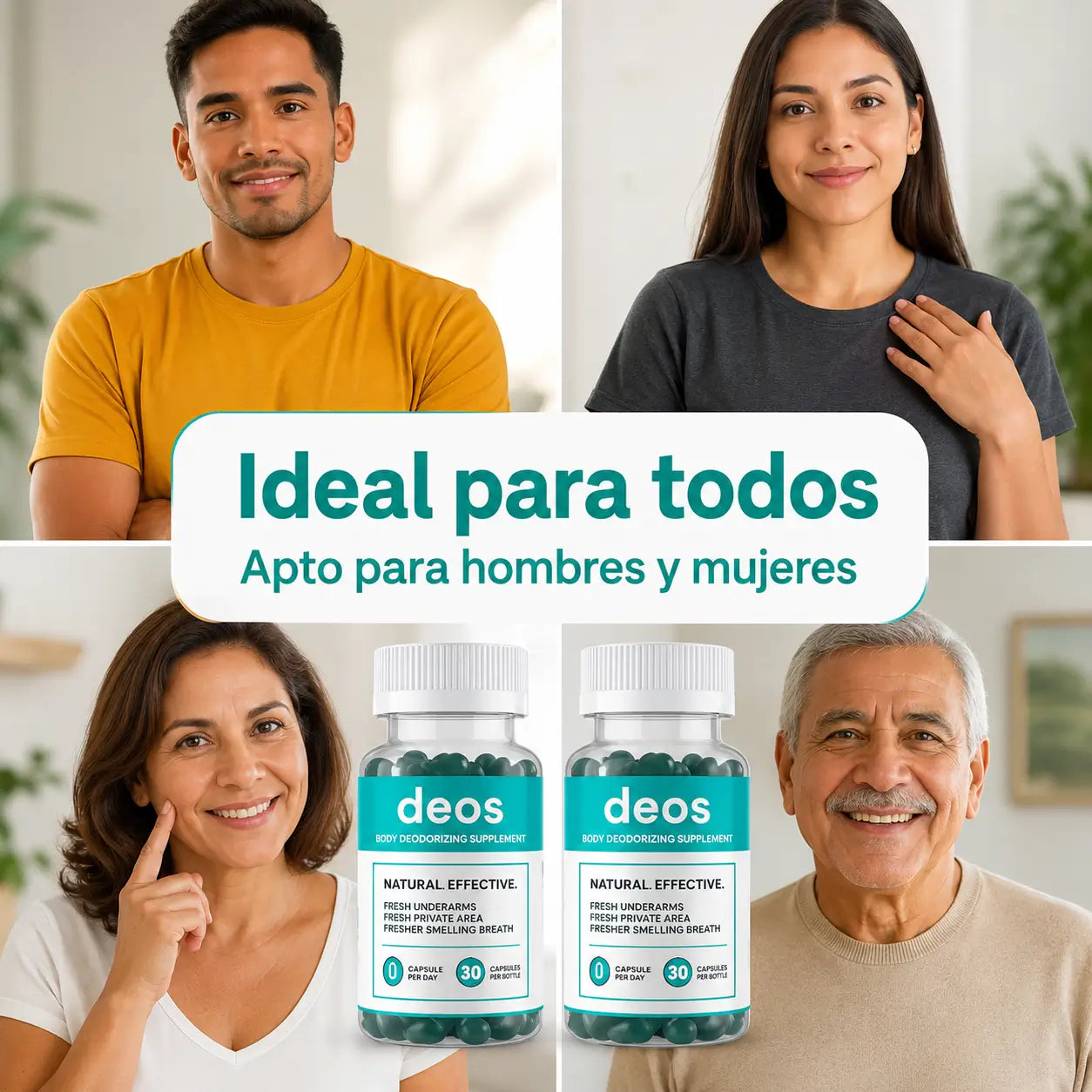 Deos Desodorizante Natural - Oferta 2X1