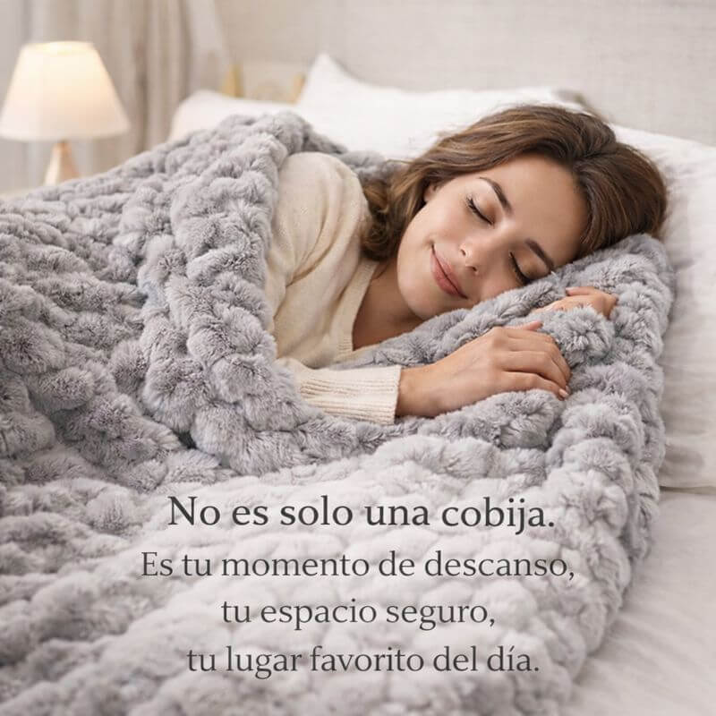 Pack X2 Cobijas Conejo Premium Home Medida 2.10 x 2.20 metros