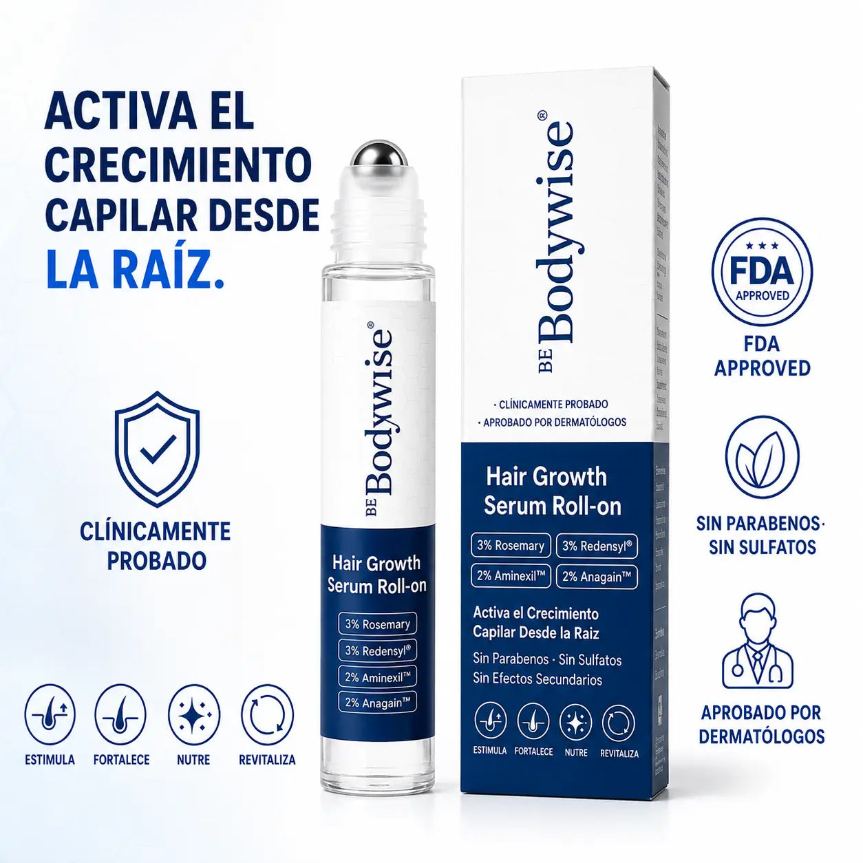 SERUM BODYWISE CRECIMIENTO CAPILAR + ENVÍO GRATIS