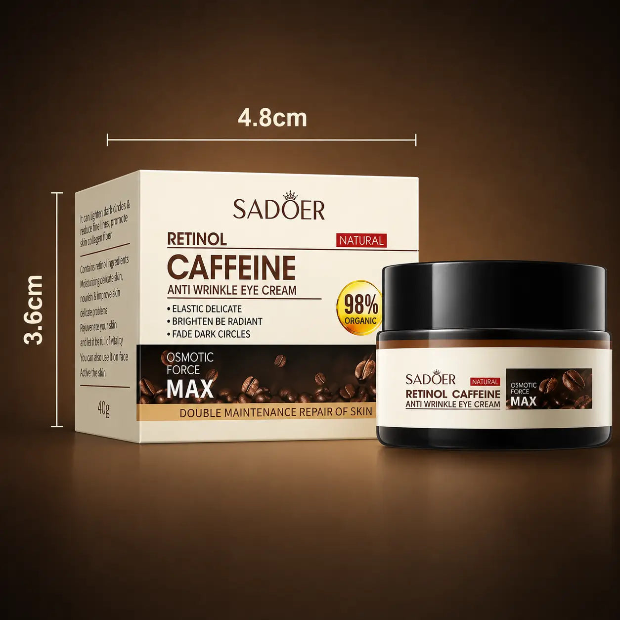 2x1 Contorno de ojos Café y Retinol x 30 g - Mirada radiante👁️✨