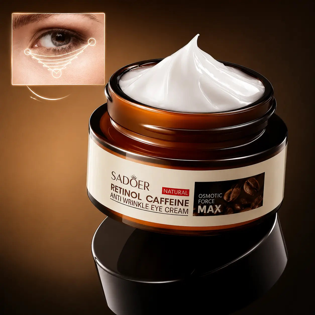 2x1 Contorno de ojos Café y Retinol x 30 g - Mirada radiante👁️✨