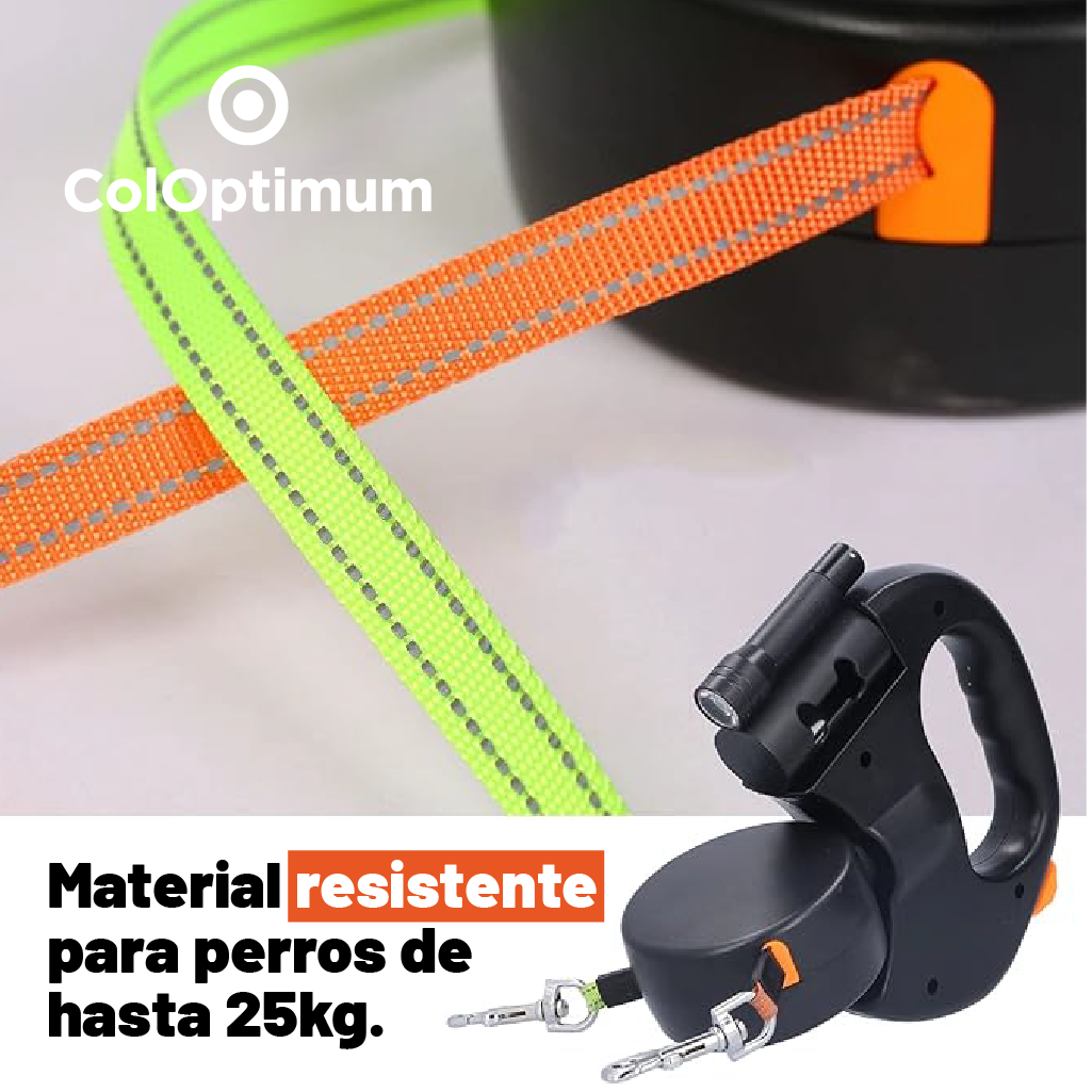 CorreaDuo360°®: Pasea dos perros sin enredos con una sola mano